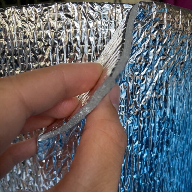 #ฉนวนกันความร้อน PE แบบ2หน้า กว้าง90cm. x ยาว10m. x หนา5mm.