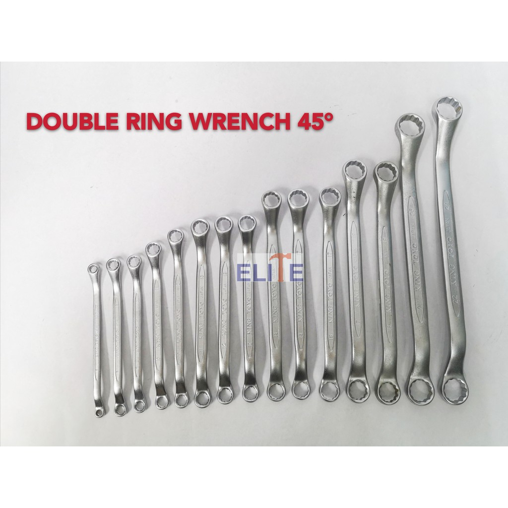 KING TOYO DOUBLE RING WRENCH 45 OFFSET