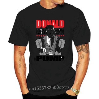 [S-5XL] เสื้อยืด ผ้าฝ้าย พิมพ์ลาย Donald Pump คุณภาพดี แฟชั่นฤดูร้อน สําหรับผู้ชาย