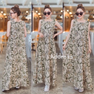 🌈🌿🌺🌼🌸🤎🧡🇰🇷 Floral Sleeveless Maxi Dress