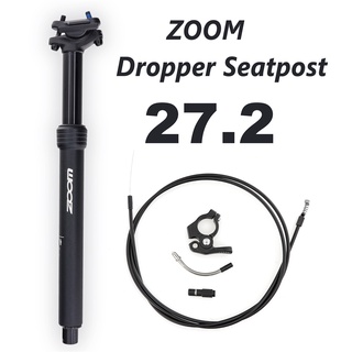 Zoom 27.2mm Dropper Seatpost 27 2 สามารถปรับความสูงได้ 80มม. ท่องเที่ยว