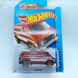 รถเหล็ก Hotwheels SUPER VAN สีแดง (ib21)