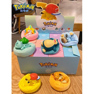 [พร้อมส่ง ]โมเดล Pokemon นอนบนฟูก ของแท้ มีทั้งหมด 6 แบบ (แยกขาย)