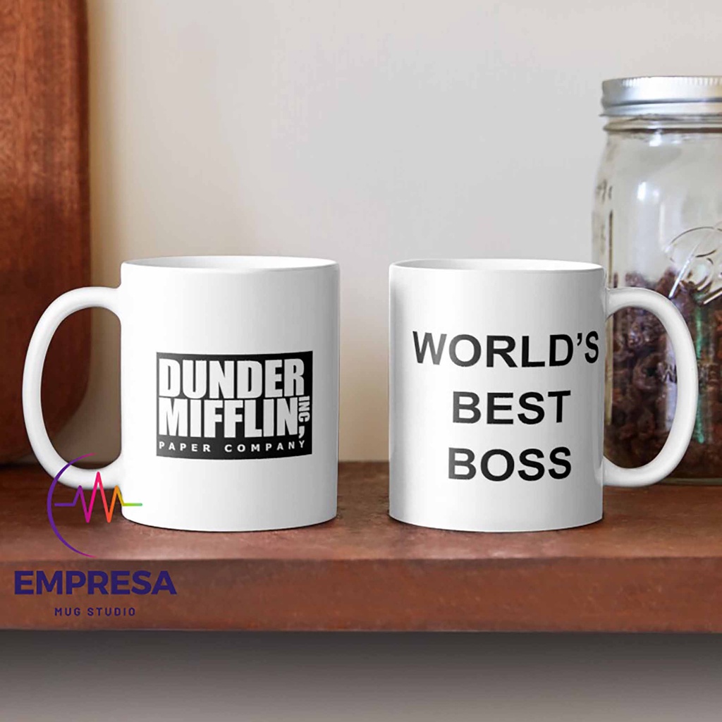 Worlds Best Boss the Office Dunder Mifflin Coffee