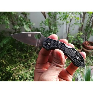 มีดพับ (folding knife) Spyderco Dragonfly C28, lock back เล็กเบากะทัดรัด ใบคมกริบ