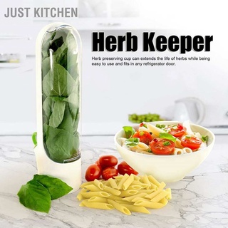 Just Kitchen Herb Keeper Storage Container Savor Preserver for Cilantro Mint Parsley Asparagus