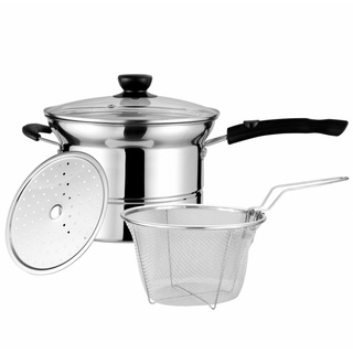 GlobalHouse SANE หม้อสเตนเลสอเนกประสงค์ขนาด 41x21.5x20 ซม. T…