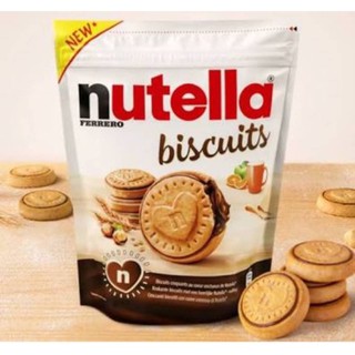 Nutella Biscuits Pouch 304g.บิสกิตนูเทลล่าสอดไส้ครีมช็อคโกแลตจากประเทศอิตาลี