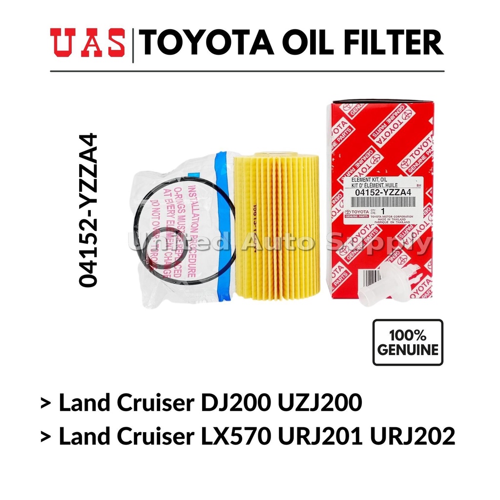 กรองน้ํามันเครื่องTOYOTA 04152-YZZA4 สําหรับ LAND CRUISER VDJ200 LX570