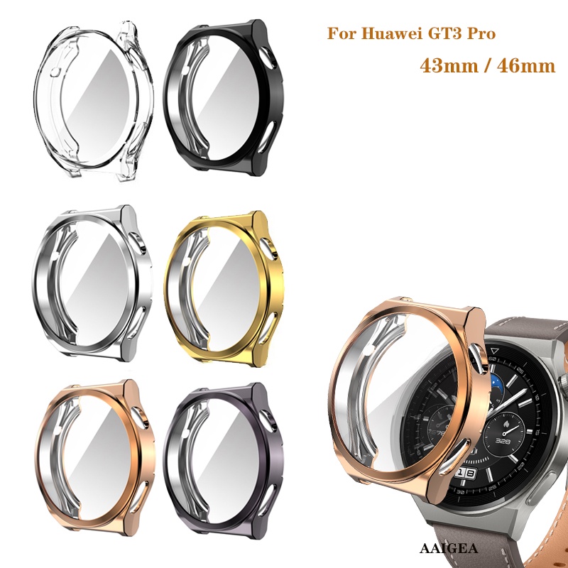 เคส TPU แบบนิ่ม ชุบไฟฟ้า สําหรับ Huawei watch GT3 GT 3 Pro 46 มม. 43 มม.