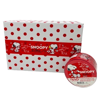 เทปพิมพ์ลาย Snoopy (1ม้วน) เทปติดกล่อง เทปพันกล่องพัสดุ เทปติดพัสดุขนาด 18 หลา