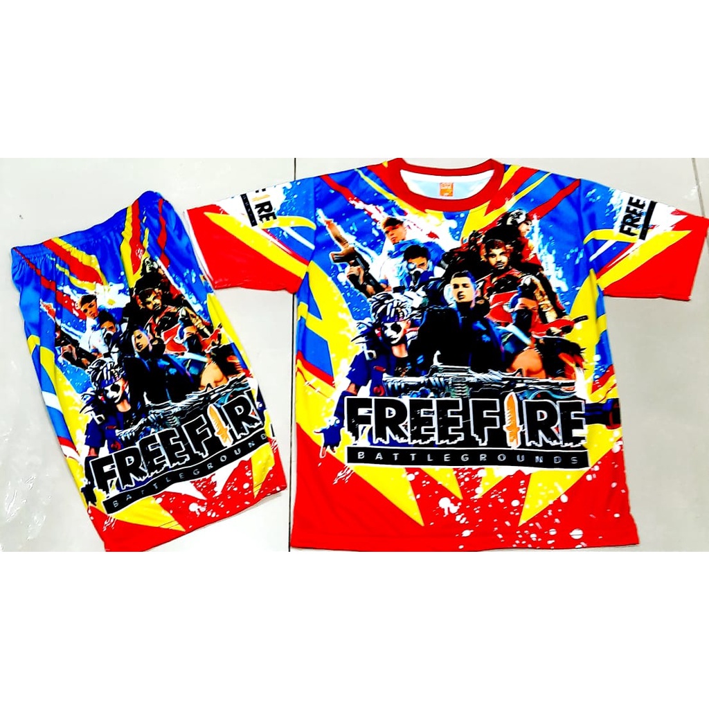 Sandisean - พิมพ์เต็ม เสื้อ Free Fire/Free Fire/เสื้อ Free Fire/ชุด สําหรับเด็กผู้ชาย