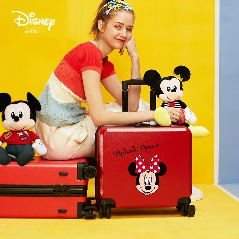 ♕∏☢กระเป๋าเดินทางเด็ก Disney ติดได้ กระเป๋าเดินทางเด็กผู้ชาย กระเป๋ารถเข็นเด็ก กระเป๋าใส่เครื่องการ์ตูน