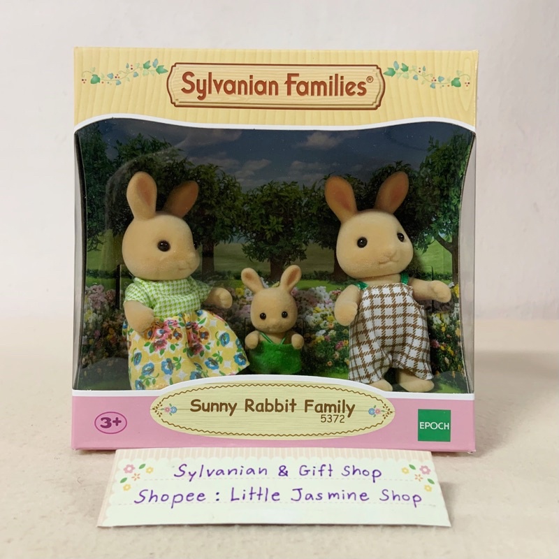 🏠 ตุ๊กตาครอบครัวกระต่ายซันนี่ เบบี้กระต่าย ซิลวาเนียนแท้ Sunny Rabbit Family : Sylvanian Families บ้
