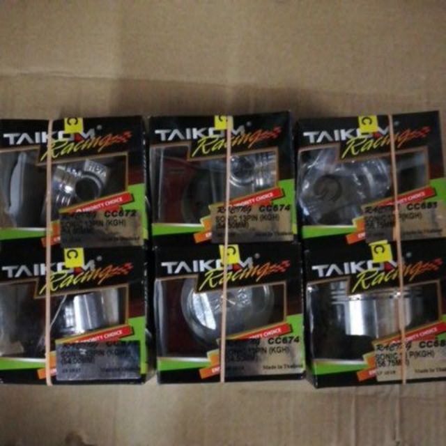 SONIC 13P TAIKOM RACING PISTON COMP 58.00mm ถึง 63mm. 1ชุด