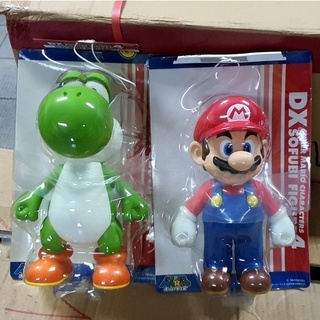 RARE 2006 Nintendo Super Mario Brothers 9.5" Banpresto DX Sofubi Figure Series 4 -  Mario &amp; Yoshi Action Figure