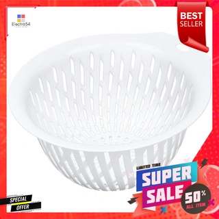 ตะแกรงล้างผักกลม MICRONWARE 22 ซม. สีขาวKITCHEN MESH ROUND MICRONWARE 22CM WHITE