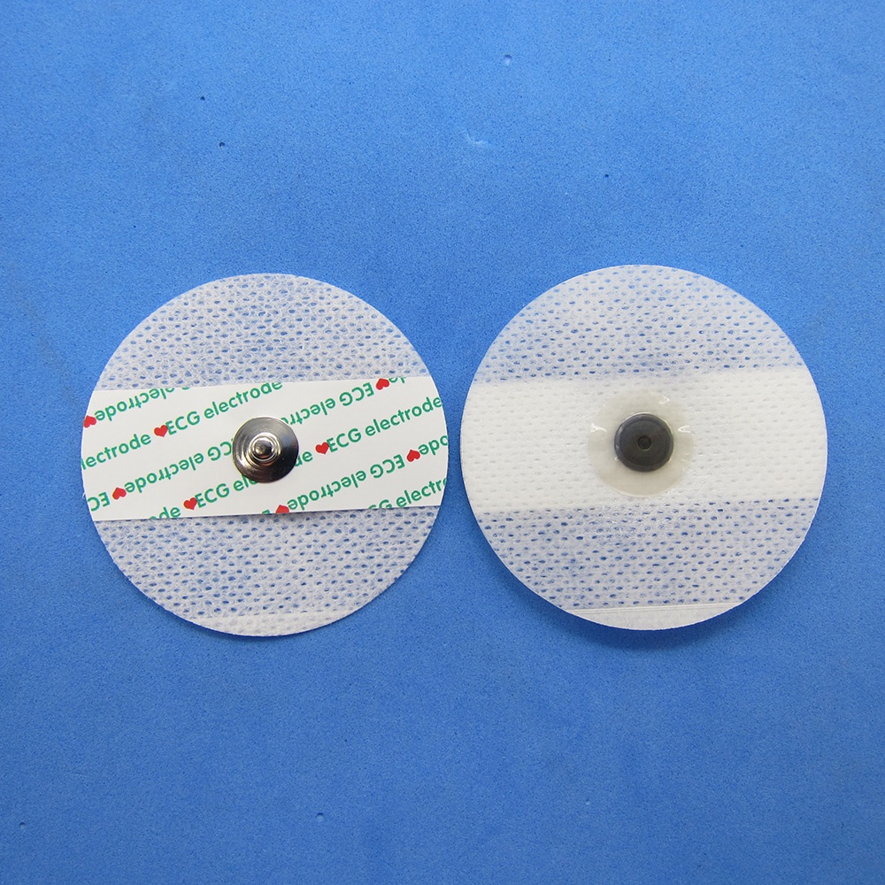 50 ชิ้น Universal Disposable Electrode Pads, Non-ทอวัสดุอิเล็กโทรดสําหรับ ECG EKG Heart Monitor, ECG