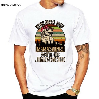 เสื้อผู้ชายเท่ - ผู้ชายเสื้อยืด Mamasaurus ของขวัญแม่สําหรับแม่ทีวันแม่ตลกเร็กซ์ไดโนเสาร์ฟรีสไตล์เส