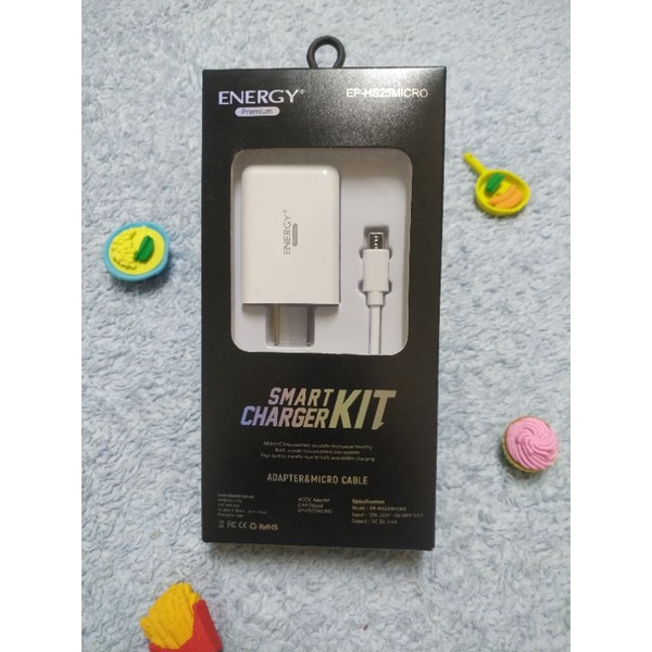 ชุดชาร์จ Energy หัวชาร์จ+สายชาร์จ ชาร์จเร็ว 2.4A