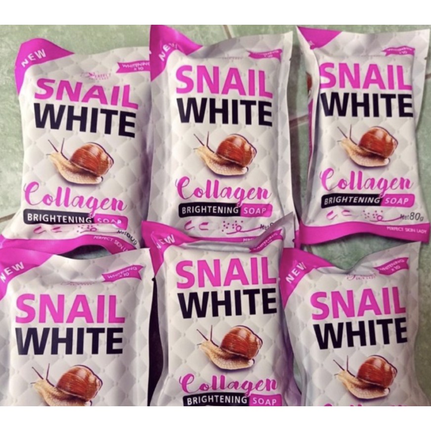 SNAIL WHITE COLLAGEN BRIGHTENING SOAP 80g