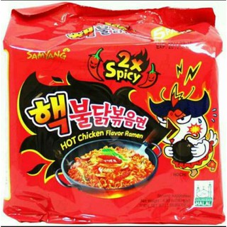 มาม่าเกาหลีรสไก่สูตรเผ็ดมาก...ตรา "Samyang"...1 ห่อ 5 ซอง (700 กรัม)