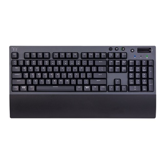 (TH/EN) Thermaltake W1 Wireless Gaming Keyboard Cherry MX Blue, 2.4GH USB Type-C Connection. (GKB-WOW-BLSNUS-01)