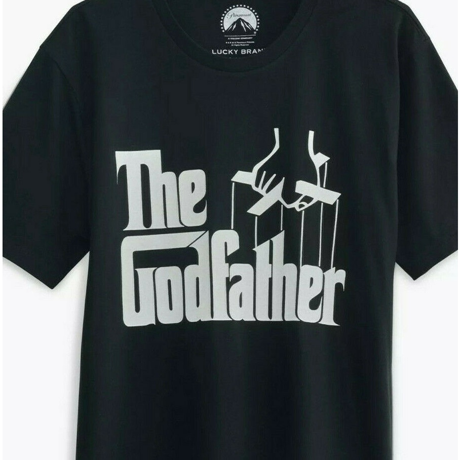 เสื้อยืดผ้าฝ้ายพิมพ์ลายขายดี เสื้อยืดพิมพ์ลาย The Godfather Paramount แบรนด์ Lucky สําหรับผู้ชาย