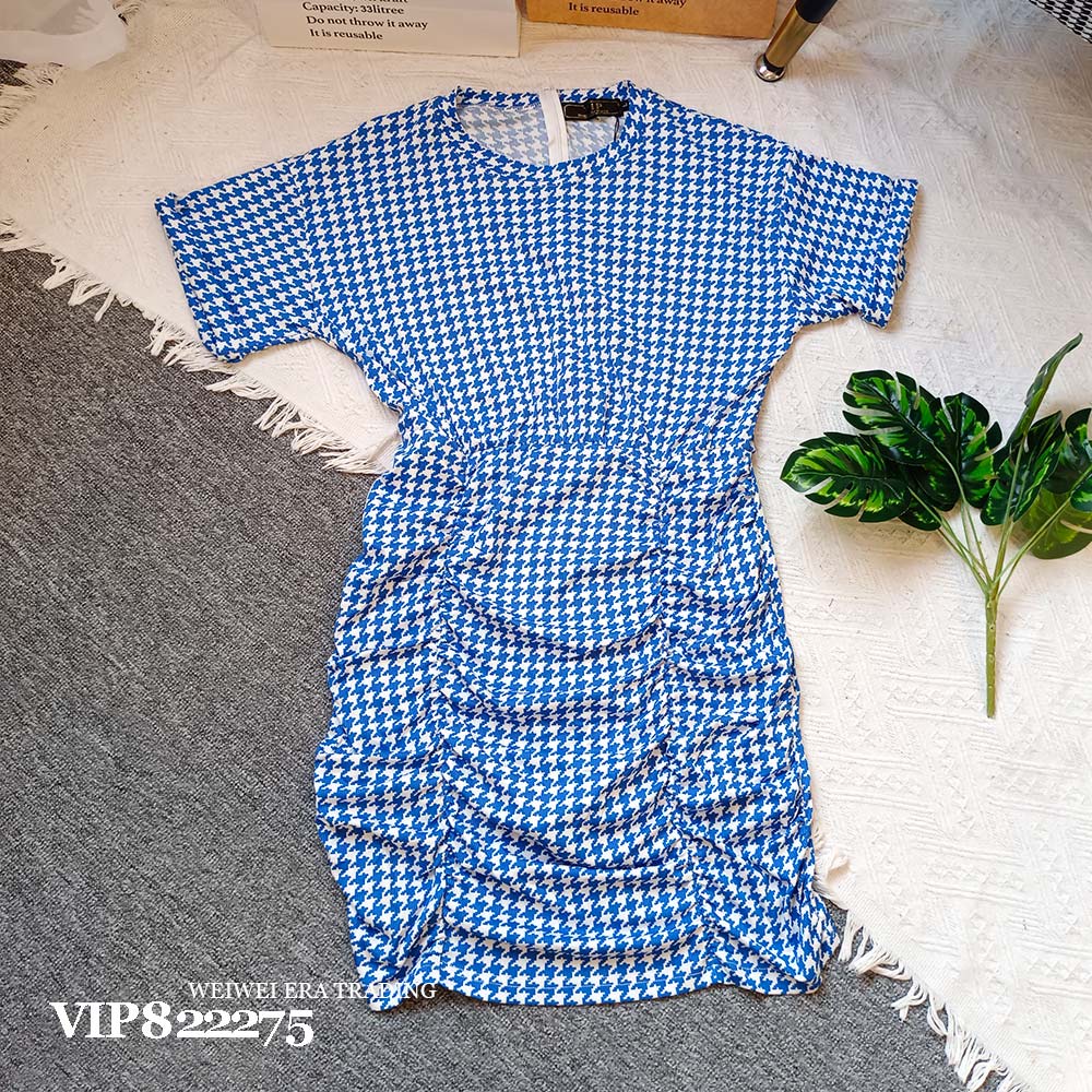 ชุดเดรสแฟชั่น VIP ลายฟันสุนัข คุณภาพสูง [VIP822275] Rm79.90 เท่านั้น