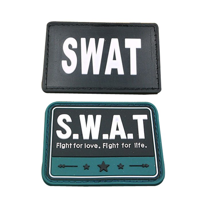 ป้ายยาง PVC แบบนิ่ม ลาย Airsoft SWAT S.W.A.T FIGHT FOR LOVE FIGHT FOR LIFE TACTICAL ARMY 3D สําหรับต