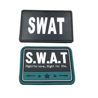 ป้ายยาง PVC แบบนิ่ม ลาย Airsoft SWAT S.W.A.T FIGHT FOR LOVE FIGHT FOR LIFE TACTICAL ARMY 3D สําหรับติดตกแต่ง