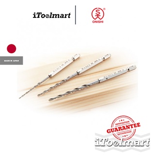 ONISHI ดอกสว่านเจาะไม้ เจาะนำสกรู เตเปอร์ No.21 HSS Tapered Auger Bits