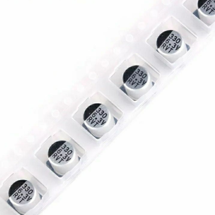SMD Electrolytic Capacitor กระป๋องเงิน 330uf 6.3v 16v 25v 35v 50v smd capacitor – โปรปัง