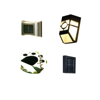 โปรโมชั่น : โคมไฟโซล่าเซลล์ ติดผนัง ติดรั้ว Solar light LED แพ็ค4ชิ้น สแตนเลส กันน้ำกันฟ้าผ่า ไฟพลังงานแสงอาทิตย์ พร้อมส่ง Nightsun