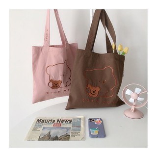 Bear Bear tote bag กระเป๋าผ้าใบใหญ่