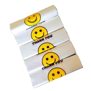ถุงลายการ์ตูนหัวยิ้มถุงใส่ของเเบบน่ารักมาก รับประกัน พร้อมส่ง
