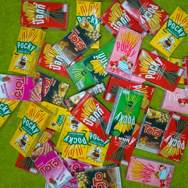 กระดาษพับกล่องจิ๋ว กล่องป๊อกกี้ แผ่นละ10บาท แผ่นนึงทำได้ 12ชิ้น