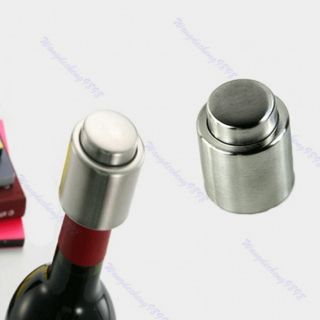 DR-47 จุกปิดไวน์แดงสเตนเลส New Stainless Steel Reusable Freshen Vacuum Sealed Wine Bottle Stopper