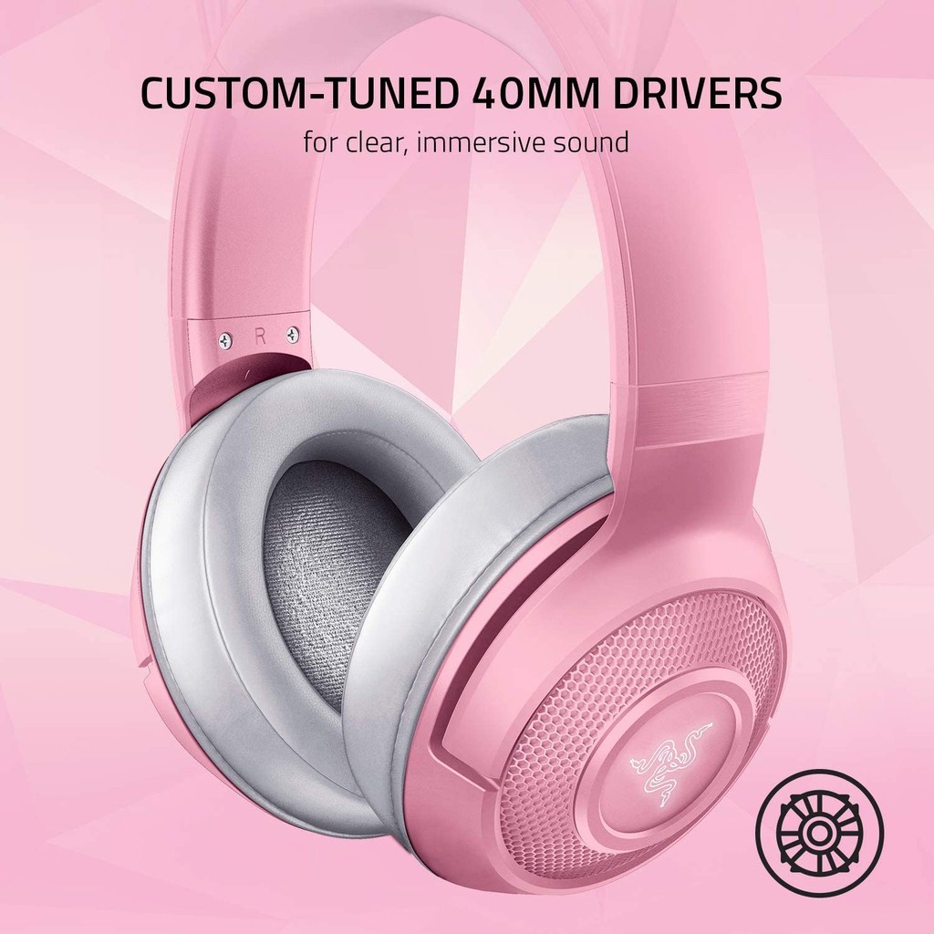Razer Kraken BT Kitty Edition Wireless Bluetooth Headset with Razer Chroma RGB - Quartz (หูฟังไร้สาย) #7