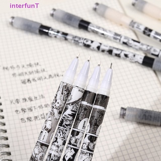 [InterfunT] ปากกาเจลเรืองแสง LED ลายการ์ตูน บรรเทาความเครียด สําหรับนักเรียน [ใหม่]