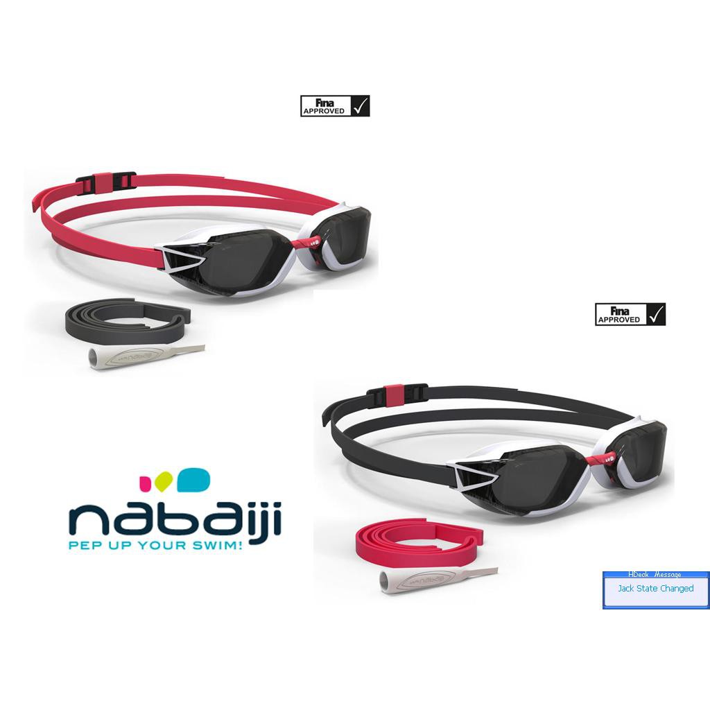 แว่นตาว่ายน้ำรุ่น 900 B-FAST (สีดำ/แดง เลนส์สี SMOKE)