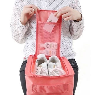 (สินค้าพร้อมส่งจากไทย) กระเป๋าใส่รองเท้าพับเก็บได้เหมาะสำหรับไปเที่ยวมากๆ (M0039)