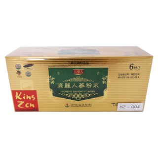 Kins Zen โสมเกาหลีสกัดชนิดผง 100% ตราคิงส์เซ็น Korean White Ginseng Powder 100% บรรจุ 3 ขวด