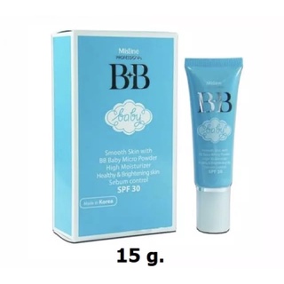 Mistine BB Baby Face Cream 15g. / ครีมหน้าเนียน มิสทีน บีบี เบบี้ เฟซ ครีม ขนาด 15 กรัม