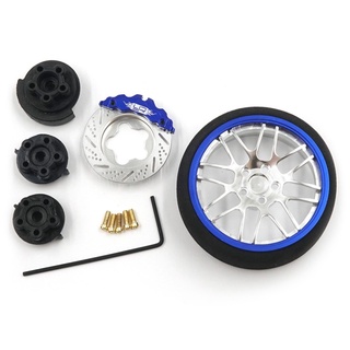 Yeah Racing YA-0626DB Aluminum Transmitter Steering Wheel Set Blue Type B For Futaba KO Sanwa Flysky NB4