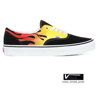 VANS ERA FLAME BLACK WHITE SNEAKERS สินค้ามีประกันแท้