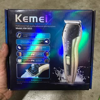 Kemei km-5015 พร้อมลับคม ตัดเด็ก ตัดผู้ใหญ่ ได้สบาย ตัวเครื่องกันน้ำ