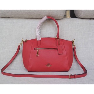 Coach Elise Satchel Polished pebble leather