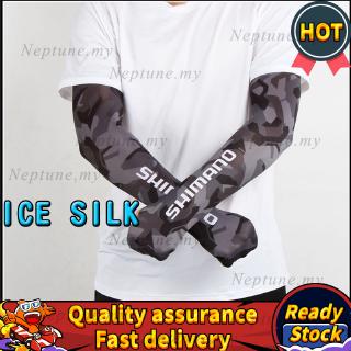 READY Camo ICE Silk Fishing Arm Sleeves UPF50+ Cycling Cool …