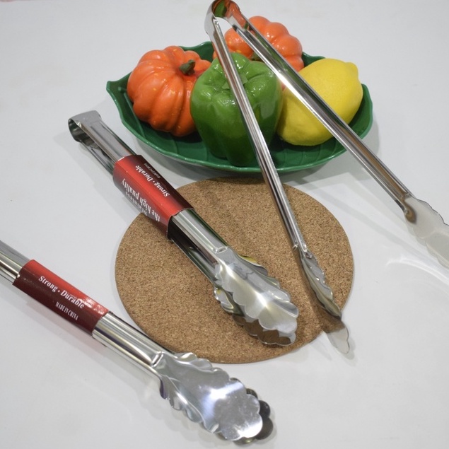 ที่คีบน้ำแข็ง ที่คีบใบไม้ ที่คับอาหาร 9นิ้ว 12นิ้ว - รูปที่ 3